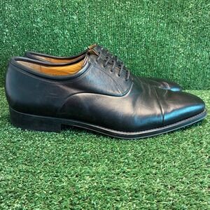 Magnanni Federico Leather Cap Toe Formal Oxford Dress Shoes Black Mens Size 11 D